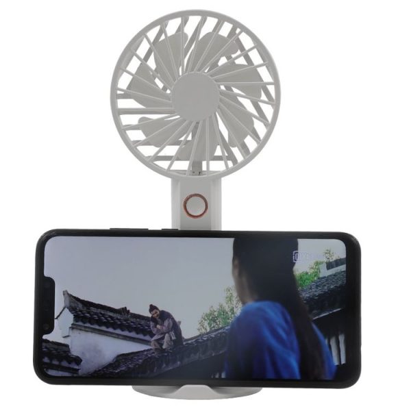 Y6 Hand-Held Small Fan Usb Rechargeable Desktop Portable Electric Fan (Pink) - Image 7