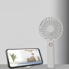 Y6 Hand-Held Small Fan Usb Rechargeable Desktop Portable Electric Fan (Pink) - Image 8