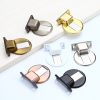 Zinc Alloy Non-Perforated Suction Silent Strong Magnetic Door Stopper Black - Image 3