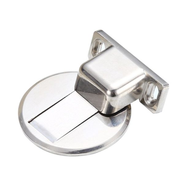 Zinc Alloy Non-Perforated Suction Silent Strong Magnetic Door Stopper Black - Image 4