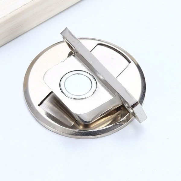 Zinc Alloy Non-Perforated Suction Silent Strong Magnetic Door Stopper Black - Image 6