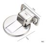Zinc Alloy Non-Perforated Suction Silent Strong Magnetic Door Stopper Black - Image 9