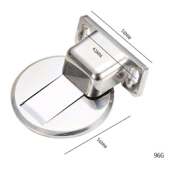 Zinc Alloy Non-Perforated Suction Silent Strong Magnetic Door Stopper Black - Image 9