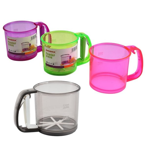Convenient Hand-Held Flour Sieve Icing Sugar Sieve Baking Tool (Brown) - Image 10