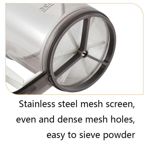 Convenient Hand-Held Flour Sieve Icing Sugar Sieve Baking Tool (Brown) - Image 3