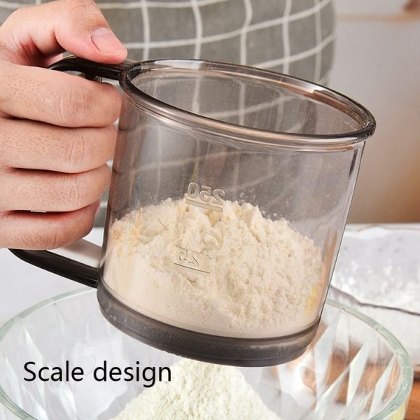 Convenient Hand-Held Flour Sieve Icing Sugar Sieve Baking Tool (Brown) - Image 7