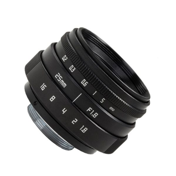 CA011A 25mm F1.8 Fixed Focus Camera Lens Simple Version C-Mount VI Generation Micro Single Lens - Image 2