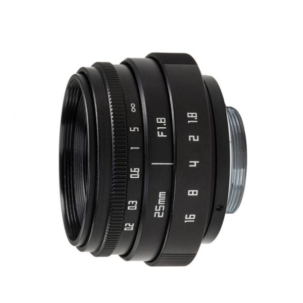 CA011A 25mm F1.8 Fixed Focus Camera Lens Simple Version C-Mount VI Generation Micro Single Lens - Image 3
