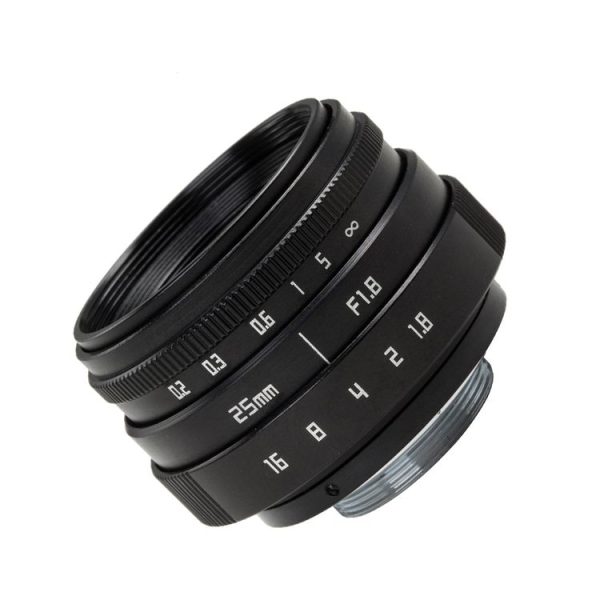 CA011A 25mm F1.8 Fixed Focus Camera Lens Simple Version C-Mount VI Generation Micro Single Lens - Image 4