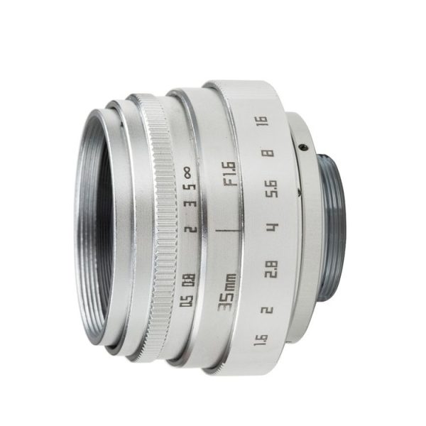 CA-015-C-B 35mm F1.6 FF Digital Camera Lens Silver VI Generation Micro Single Lens - Image 3