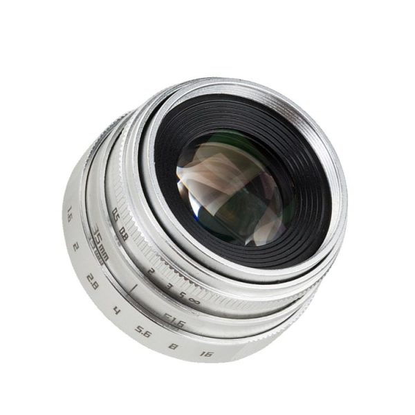 CA-015-C-B 35mm F1.6 FF Digital Camera Lens Silver VI Generation Micro Single Lens - Image 4