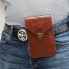 2 PCS WEIXIER 8639 Outdoor Belt Phone Waist Bag Men Business Buckle Vertical Cover Purse Wallet (Khaki) - Image 9