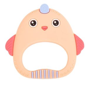 MJYJ019 Silicone Baby Teether Children Molar Stick Toy, Color: Orange
