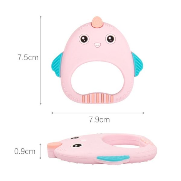 MJYJ019 Silicone Baby Teether Children Molar Stick Toy, Color: Orange - Image 4