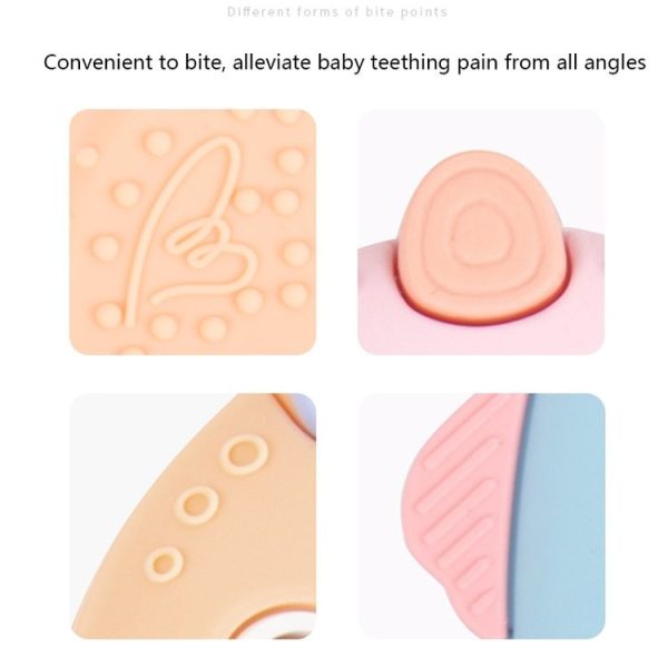 MJYJ019 Silicone Baby Teether Children Molar Stick Toy, Color: Orange - Image 5