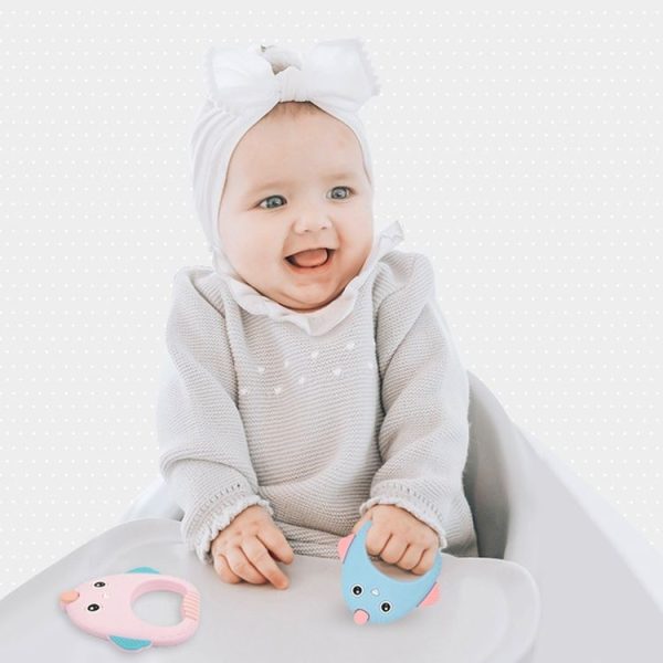 MJYJ019 Silicone Baby Teether Children Molar Stick Toy, Color: Orange - Image 8