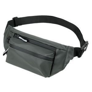 WEIXIER 8202 Waterproof Waist Bag Men Fashion Chest Bag Casual Outdoor Sports Messenger Bag (Army Green)