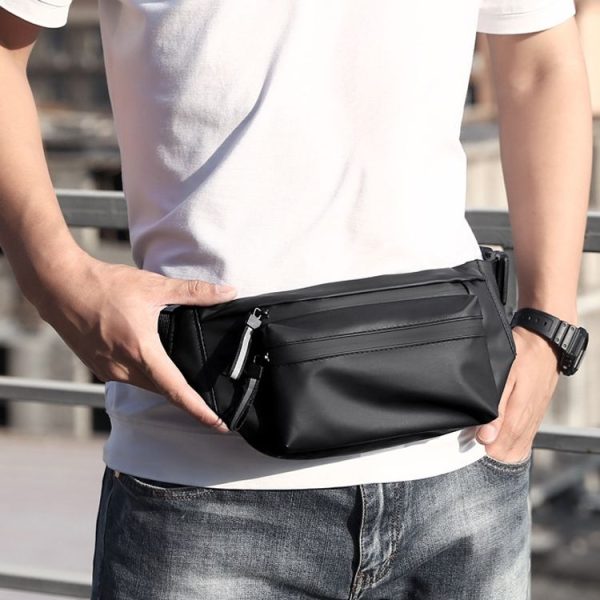 WEIXIER 8202 Waterproof Waist Bag Men Fashion Chest Bag Casual Outdoor Sports Messenger Bag (Army Green) - Image 11