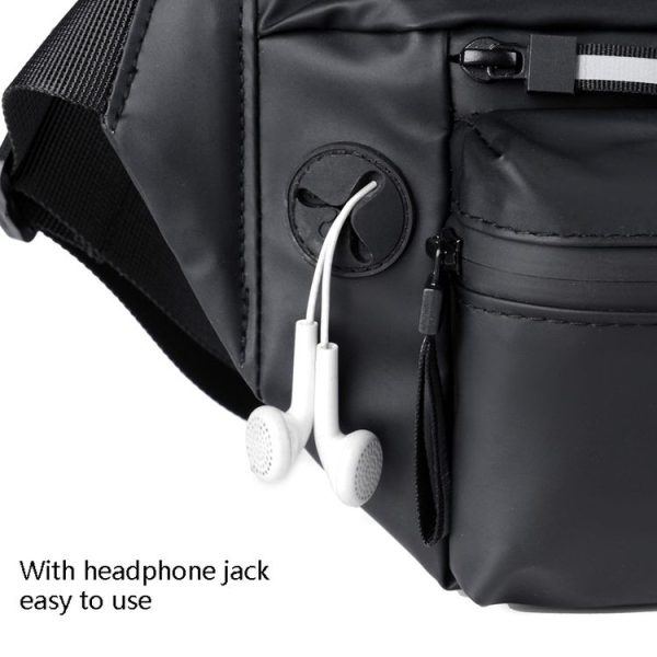 WEIXIER 8202 Waterproof Waist Bag Men Fashion Chest Bag Casual Outdoor Sports Messenger Bag (Army Green) - Image 6