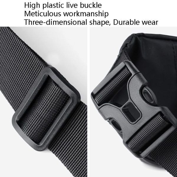 WEIXIER 8202 Waterproof Waist Bag Men Fashion Chest Bag Casual Outdoor Sports Messenger Bag (Army Green) - Image 7