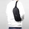 WEIXIER 8641 Men Running Waterproof Waist Bag Multifunctional Chest Bag Sports Leisure One-Shoulder Bag (Black) - Image 13