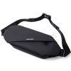 WEIXIER 8641 Men Running Waterproof Waist Bag Multifunctional Chest Bag Sports Leisure One-Shoulder Bag (Black) - Image 2