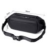 WEIXIER 8641 Men Running Waterproof Waist Bag Multifunctional Chest Bag Sports Leisure One-Shoulder Bag (Black) - Image 4