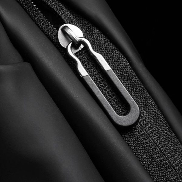 WEIXIER 8641 Men Running Waterproof Waist Bag Multifunctional Chest Bag Sports Leisure One-Shoulder Bag (Black) - Image 6