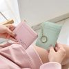 928801 Zipper Ladies Coin Purse Mini Keychain Multi-Card Card Holder (Black) - Image 8