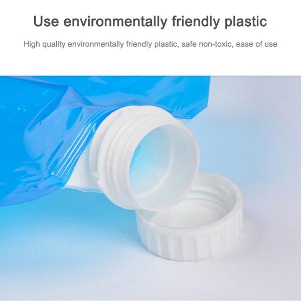 PE Water Bag For Portable Folding Water Storage Lifting Bag for Camping Hiking Survival Hydration Storage Bladder (10L) - Image 4