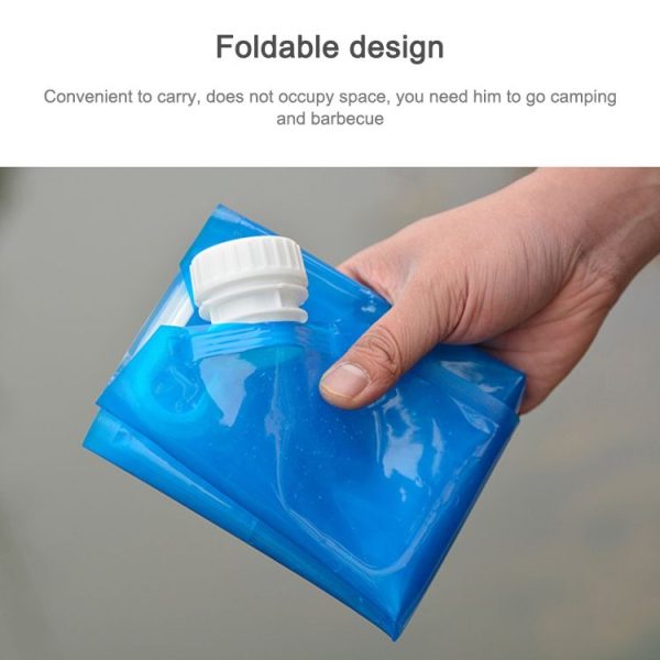 PE Water Bag For Portable Folding Water Storage Lifting Bag for Camping Hiking Survival Hydration Storage Bladder (10L) - Image 6