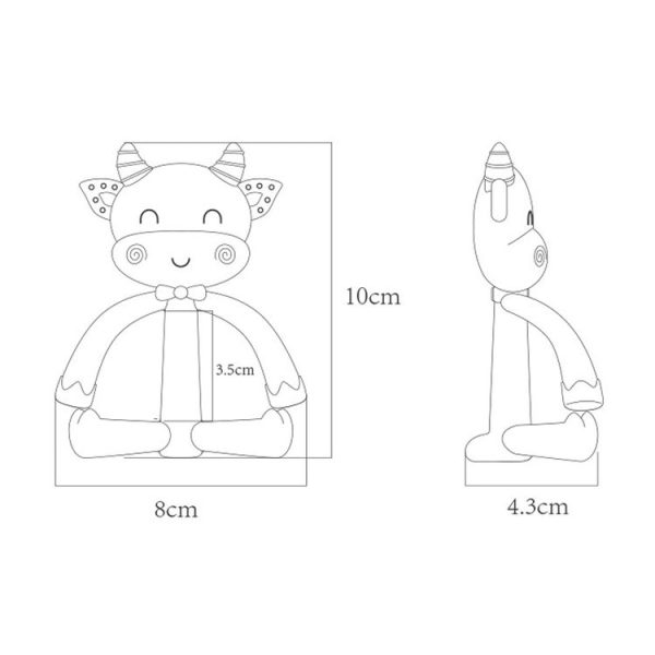 Three-Dimensional Cartoon Silicone Baby Teether Molar Rods Children Toys Maternal And Child Supplies (Pink Sheep) - Image 2