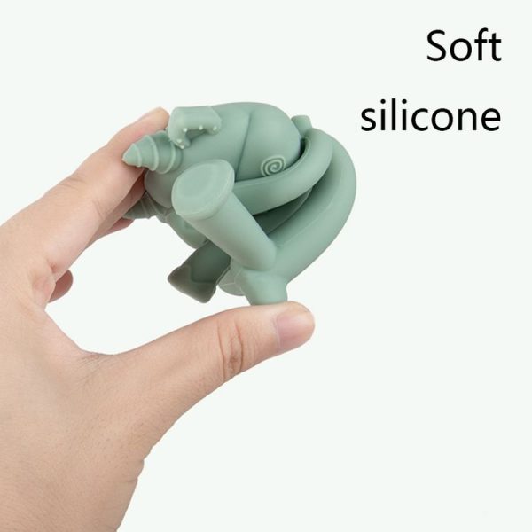 Three-Dimensional Cartoon Silicone Baby Teether Molar Rods Children Toys Maternal And Child Supplies (Pink Sheep) - Image 3
