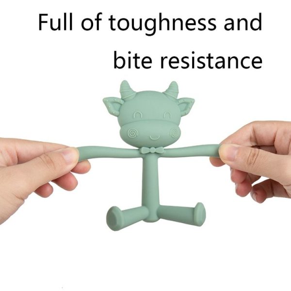 Three-Dimensional Cartoon Silicone Baby Teether Molar Rods Children Toys Maternal And Child Supplies (Pink Sheep) - Image 4