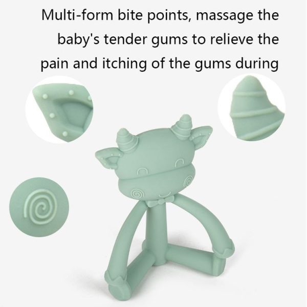 Three-Dimensional Cartoon Silicone Baby Teether Molar Rods Children Toys Maternal And Child Supplies (Pink Sheep) - Image 5