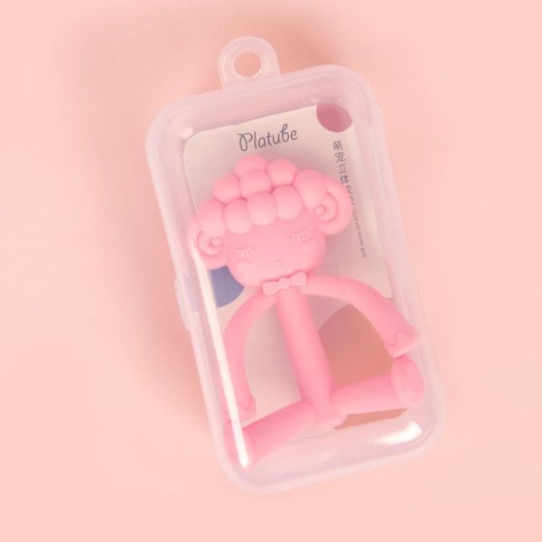 Three-Dimensional Cartoon Silicone Baby Teether Molar Rods Children Toys Maternal And Child Supplies (Pink Sheep) - Image 9