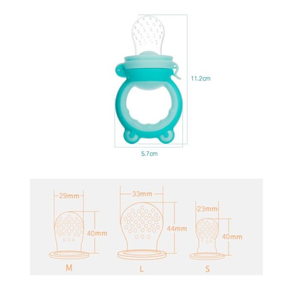 Baby Fruit And Vegetable Food Supplement Food Fruit Bite Bag (M Blue) - Image 2