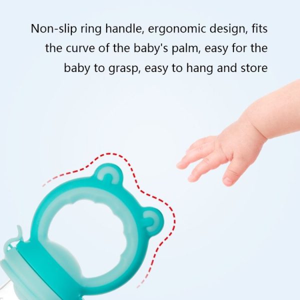 Baby Fruit And Vegetable Food Supplement Food Fruit Bite Bag (M Blue) - Image 5