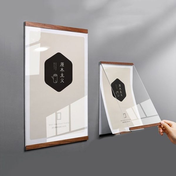 A5 Cork Board Acrylic Magnetic Display Frame Wall Hanging Display Card - Image 9