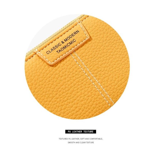 928666 Multi-Card Keychain Coin Purse Short Ladies Wallet (Black) - Image 5