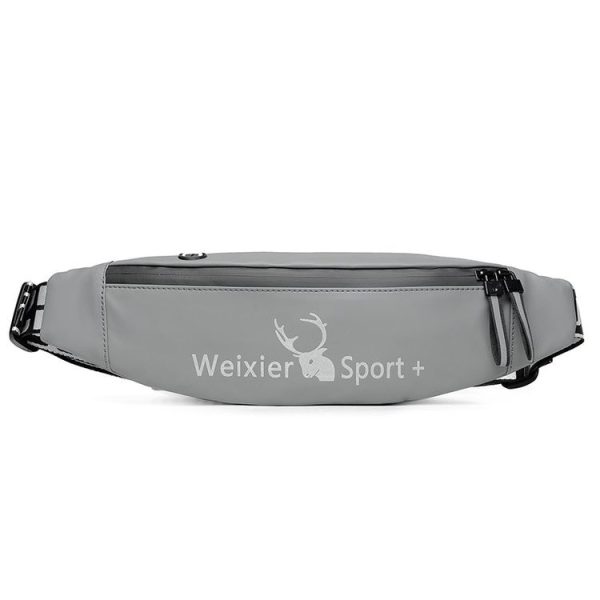 WEIXIER 9561 Sports Running Waist Bag Mobile Phone Bag Multifunctional Outdoor Waterproof Small Pocket (Gray)
