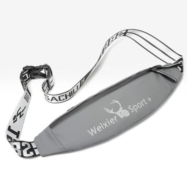 WEIXIER 9561 Sports Running Waist Bag Mobile Phone Bag Multifunctional Outdoor Waterproof Small Pocket (Gray) - Image 2