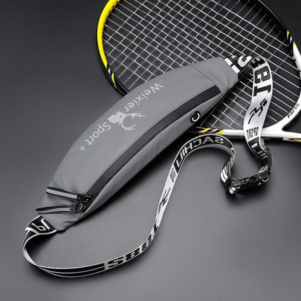 WEIXIER 9561 Sports Running Waist Bag Mobile Phone Bag Multifunctional Outdoor Waterproof Small Pocket (Gray) - Image 3