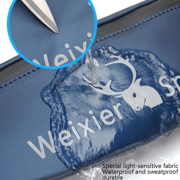 WEIXIER 9561 Sports Running Waist Bag Mobile Phone Bag Multifunctional Outdoor Waterproof Small Pocket (Gray) - Image 9