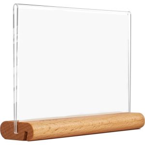 Acrylic Tabletop Vertical Display Brand Supermarket Price Tag, Specification: 90x55mm