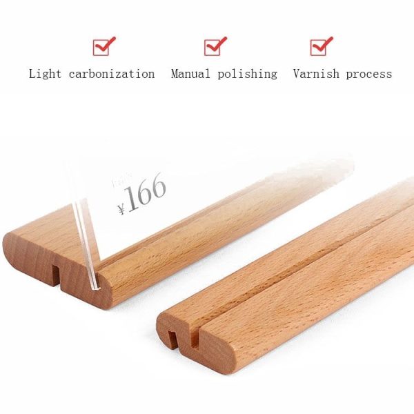 Acrylic Tabletop Vertical Display Brand Supermarket Price Tag, Specification: 90x55mm - Image 3