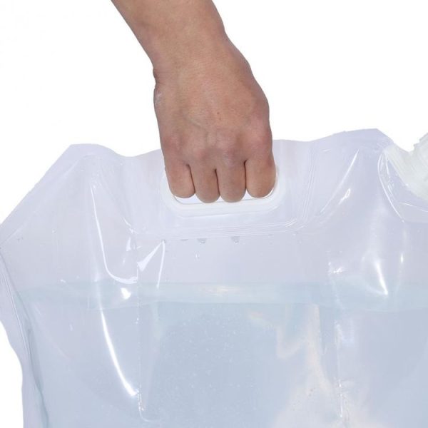 Foldable Water Bag Outdoor Sports Camping Hiking Storge Water Bucket Picnic Water Container Lifting Carrier Water Bag 15L (WHITE) - Image 4
