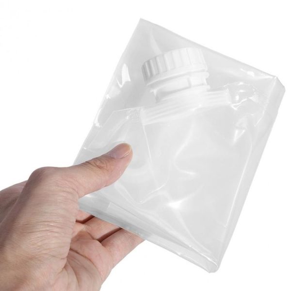 Foldable Water Bag Outdoor Sports Camping Hiking Storge Water Bucket Picnic Water Container Lifting Carrier Water Bag 15L (WHITE) - Image 5