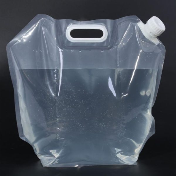 Foldable Water Bag Outdoor Sports Camping Hiking Storge Water Bucket Picnic Water Container Lifting Carrier Water Bag 15L (WHITE) - Image 7