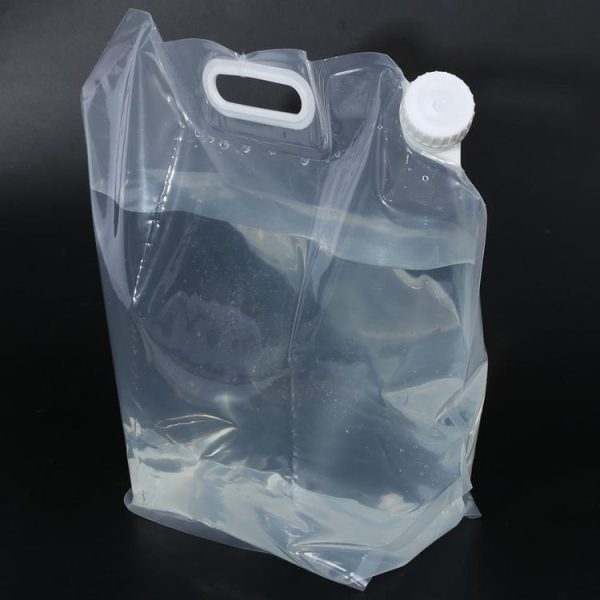 Foldable Water Bag Outdoor Sports Camping Hiking Storge Water Bucket Picnic Water Container Lifting Carrier Water Bag 15L (WHITE) - Image 8